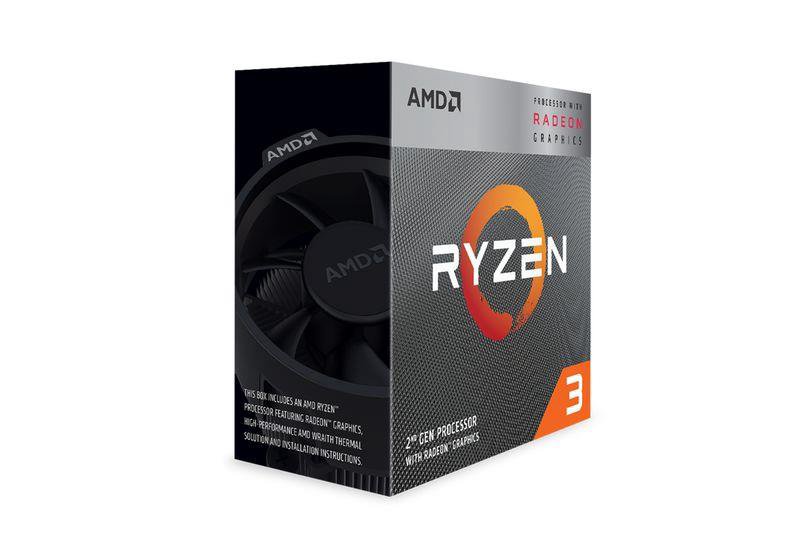 Procesorius AMD AMD Ryzen 3 3200G, 3.6 GHz, AM4, Processor threads 4, Packing Retail, Processor core