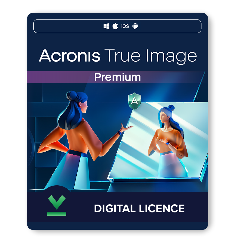 Acronis True Image Premium | 1 Year | Various Device Options - Digital Licence