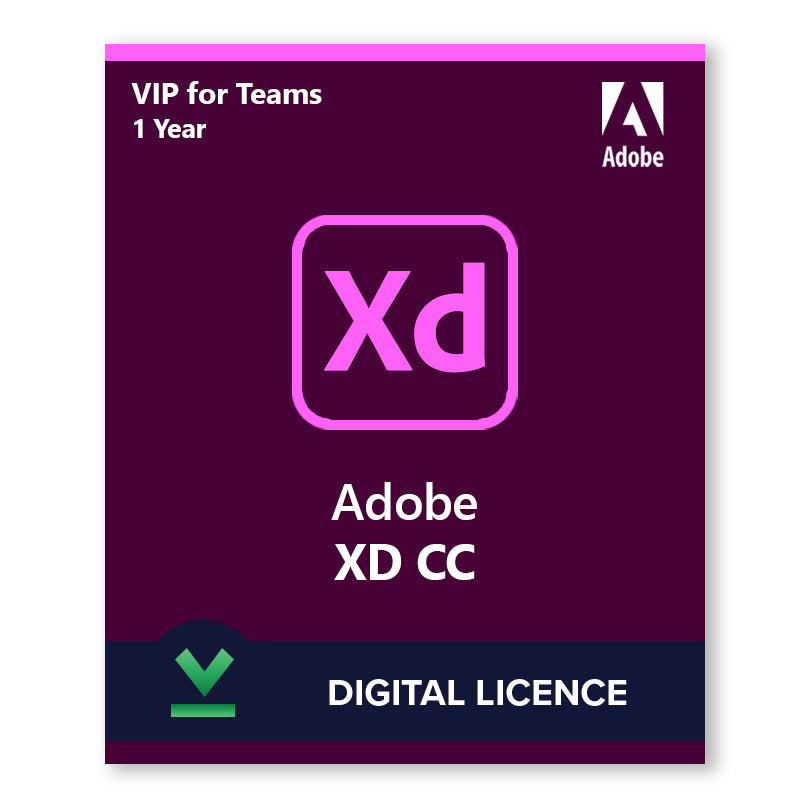 Adobe Experience Design (XD) CC VIP | 1 Year | Digital Licence