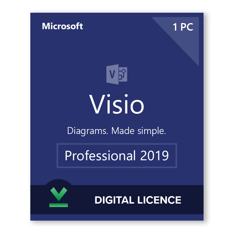 Microsoft Visio Professional 2019 Digital Licence
