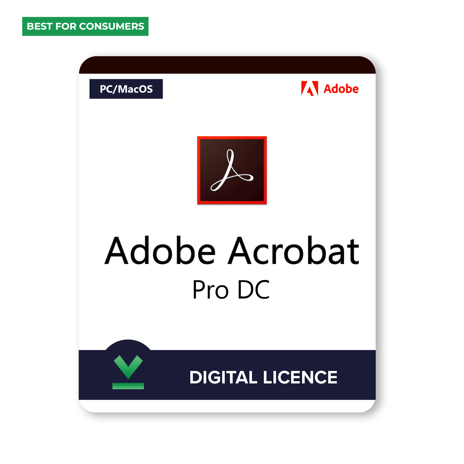 Adobe Acrobat Pro DC for Individuals | 1 Year | Digital Licence