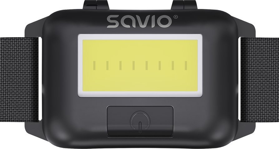 Headlight Savio LED front flashlight, COB, 140 lm, range 10m, 4 modes, FL-01