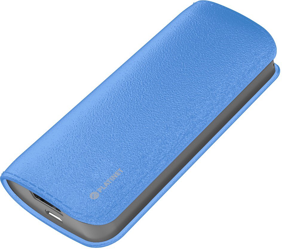 Išorinė Baterija Platinet power bank Leather 5200mAh, blue (43409)