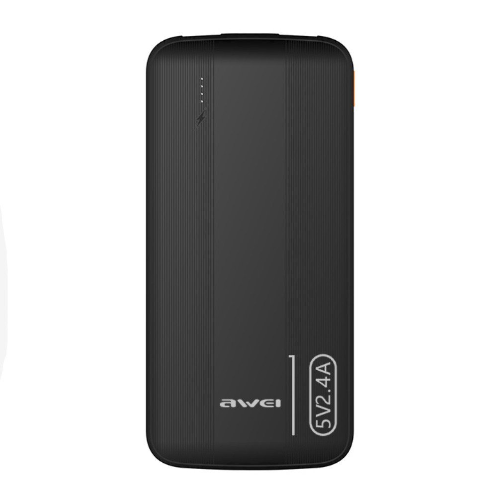 Išorinė baterija Power Bank Awei P20K 5V/2.4A 10000mAh juoda