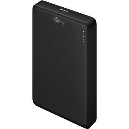 Išorinė baterija Goobay Magnetic Wireless Power Bank  70183  10000 mAh  USB-C  Black