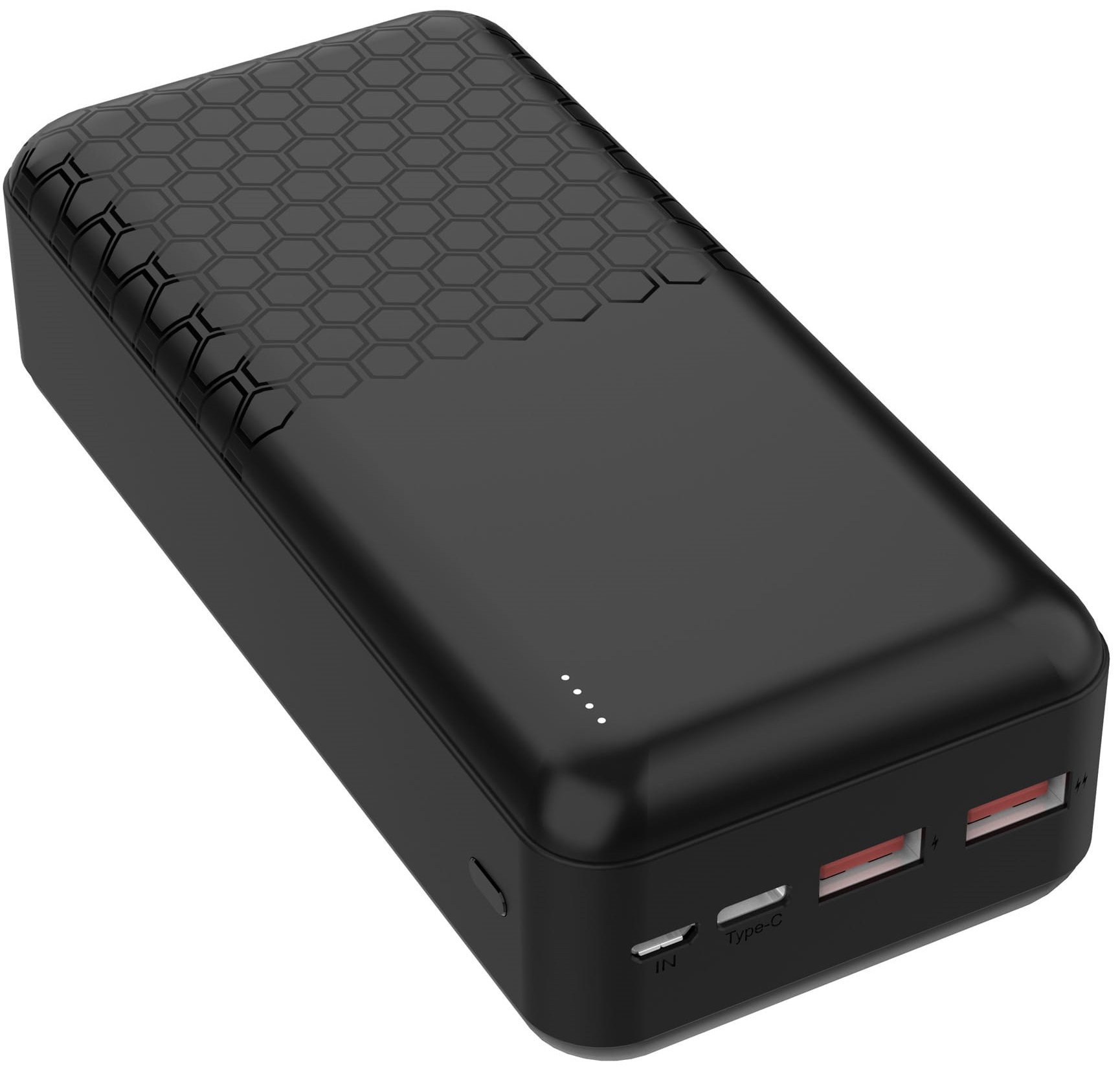 Platinet power bank 30000mAh PD QC, black (45933)