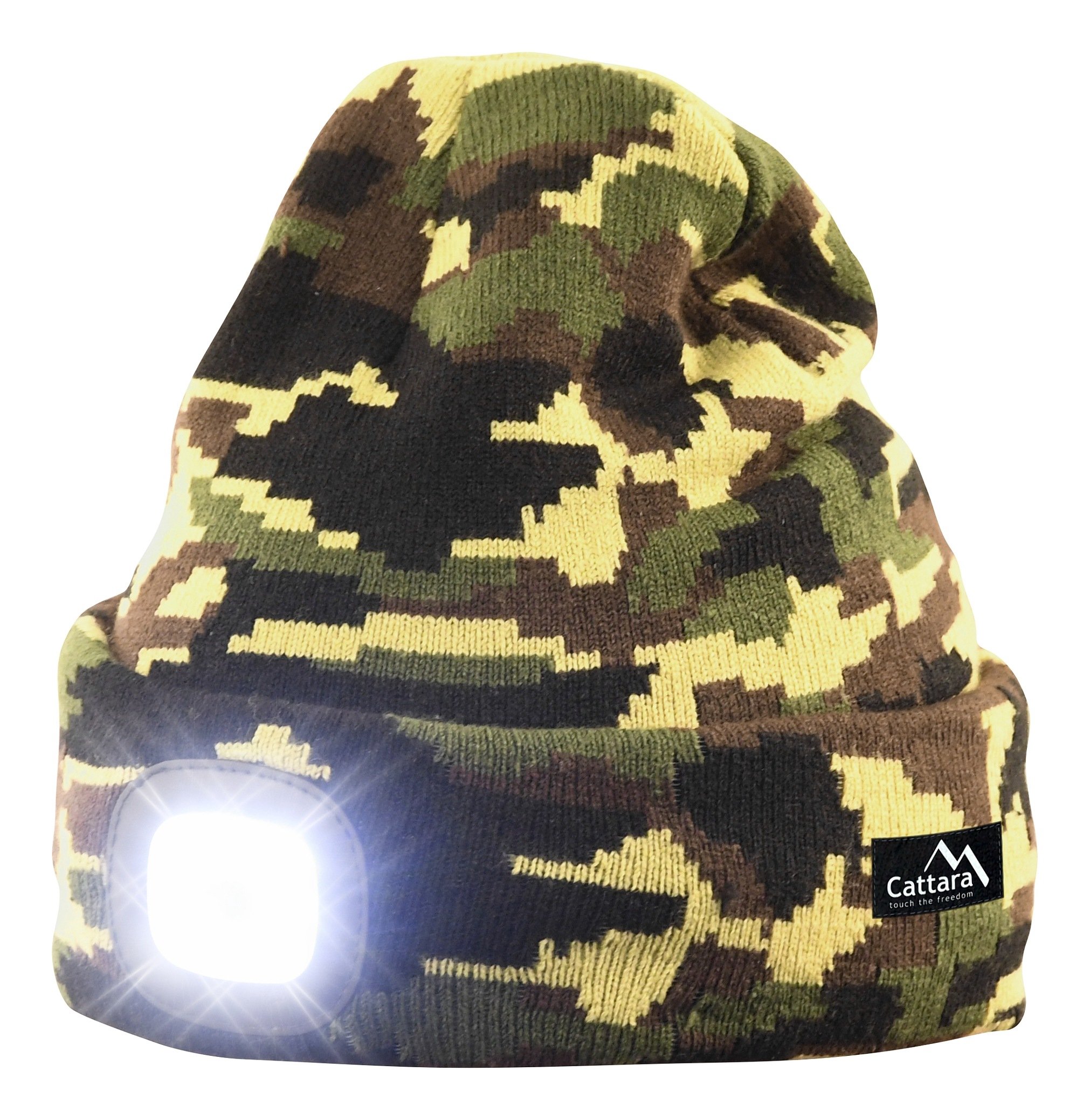 Kepurė su LED žibintuvėliu Cattara Army