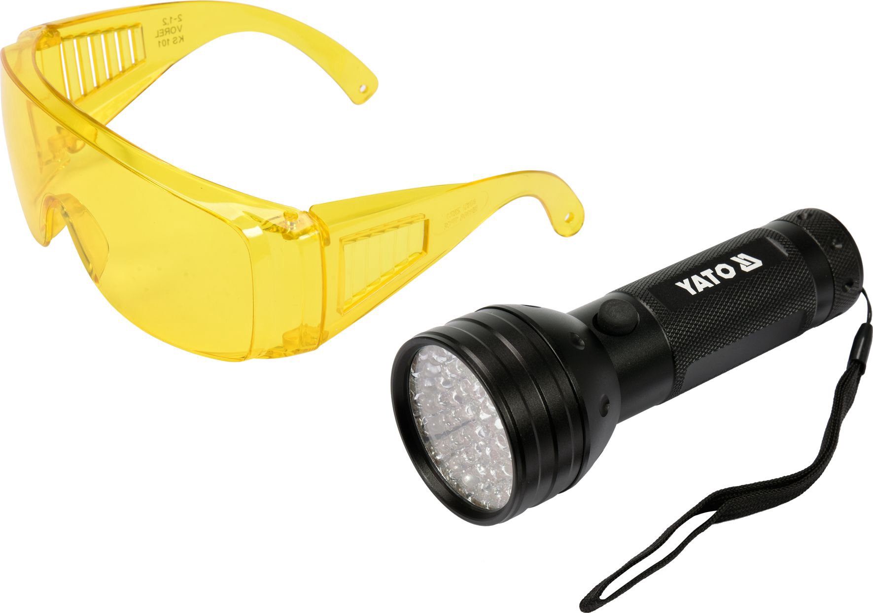 Yato UV flashlight 51 LED 3 x 1,5V + glasses (YT-08581)