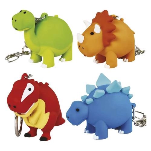 Žibintuvėlis/raktų pakabukas EMOS dinozauras 1 vnt., 5Lm 3xLR54, įvairių rūsių
