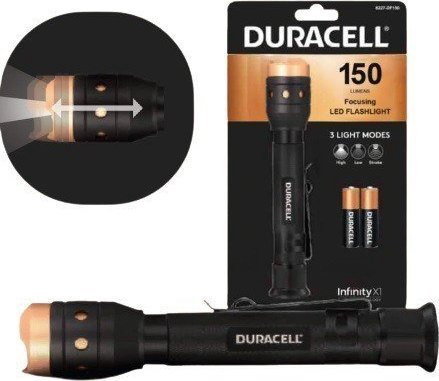 Flashlight Duracell Aluminium flashlight 150 LM