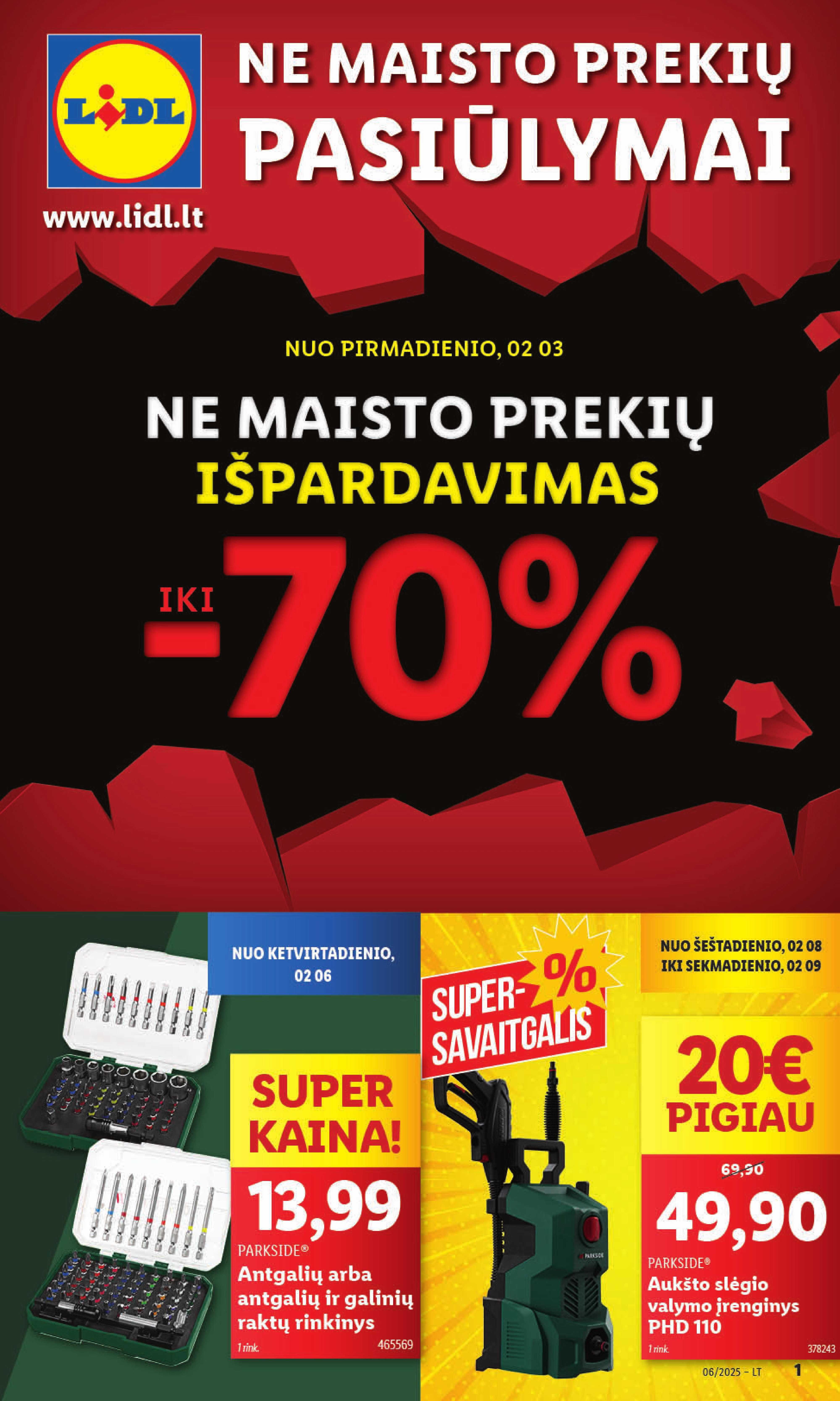 LIDL ne maisto prekių akcijų leidinys