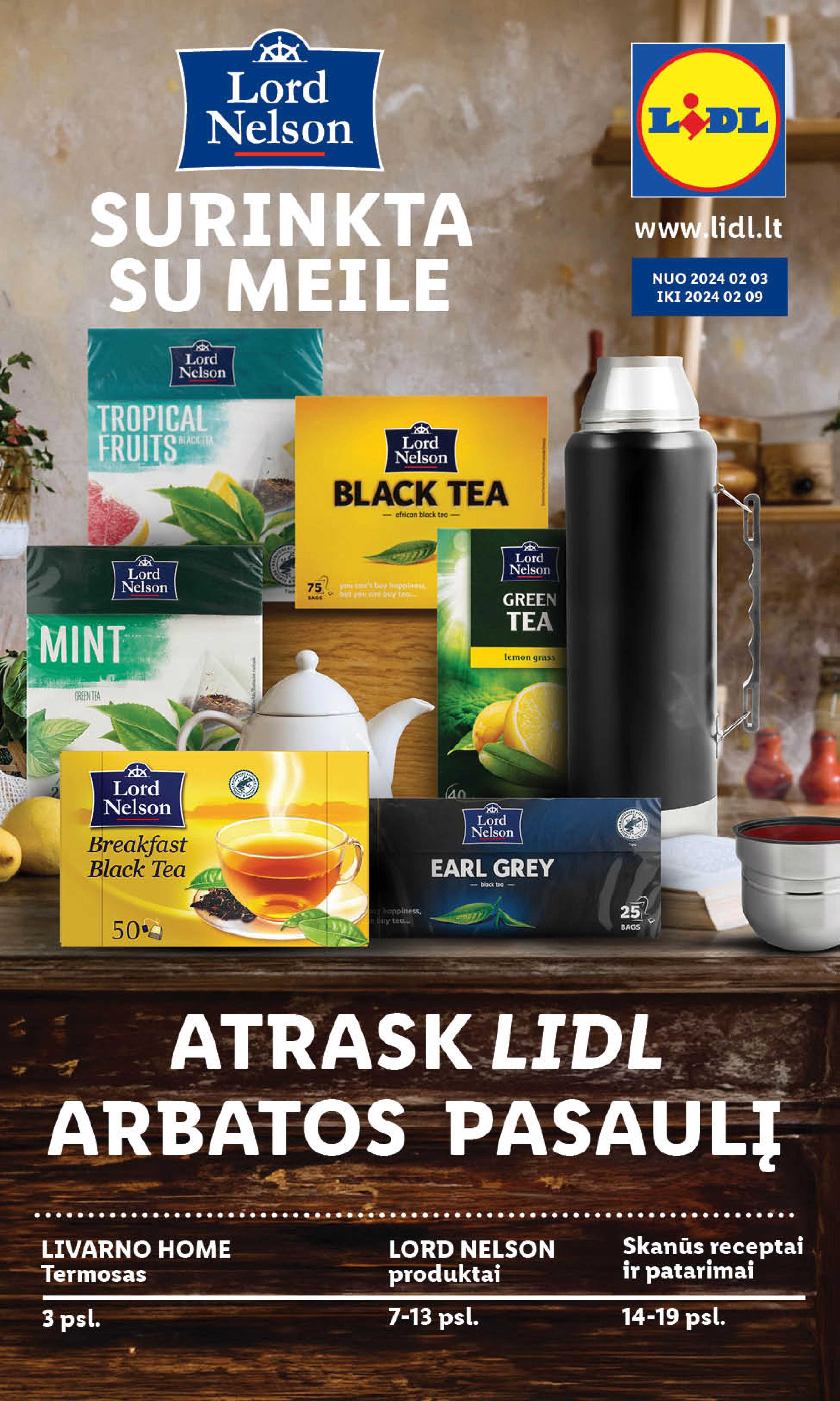 LIDL leidinys „Atrask LIDL arbatos pasaulį!“