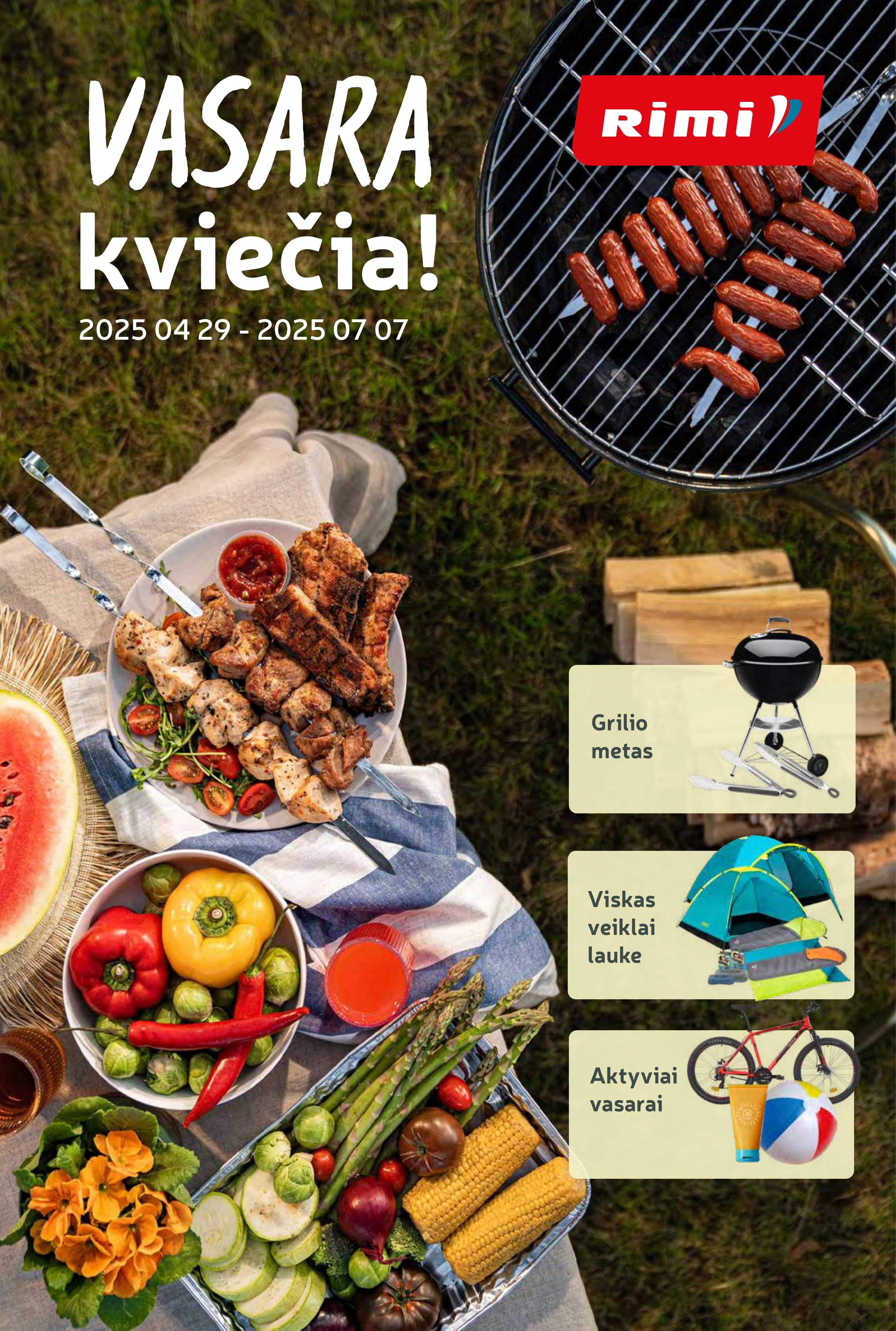 RIMI akcijų leidinys „Vasara kviečia!“