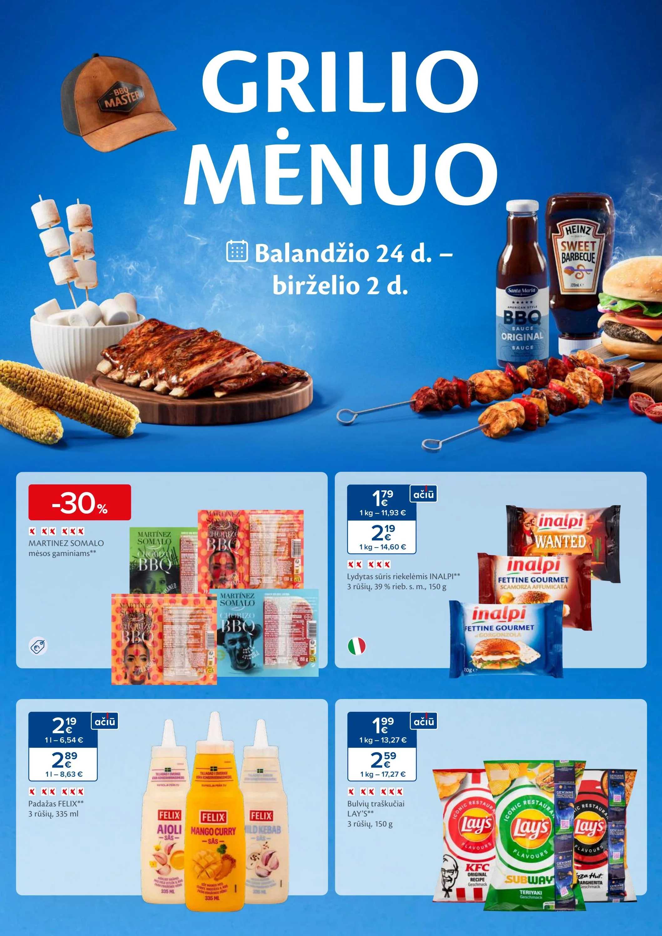 MAXIMA akcijų leidinys „Grilio mėnuo“