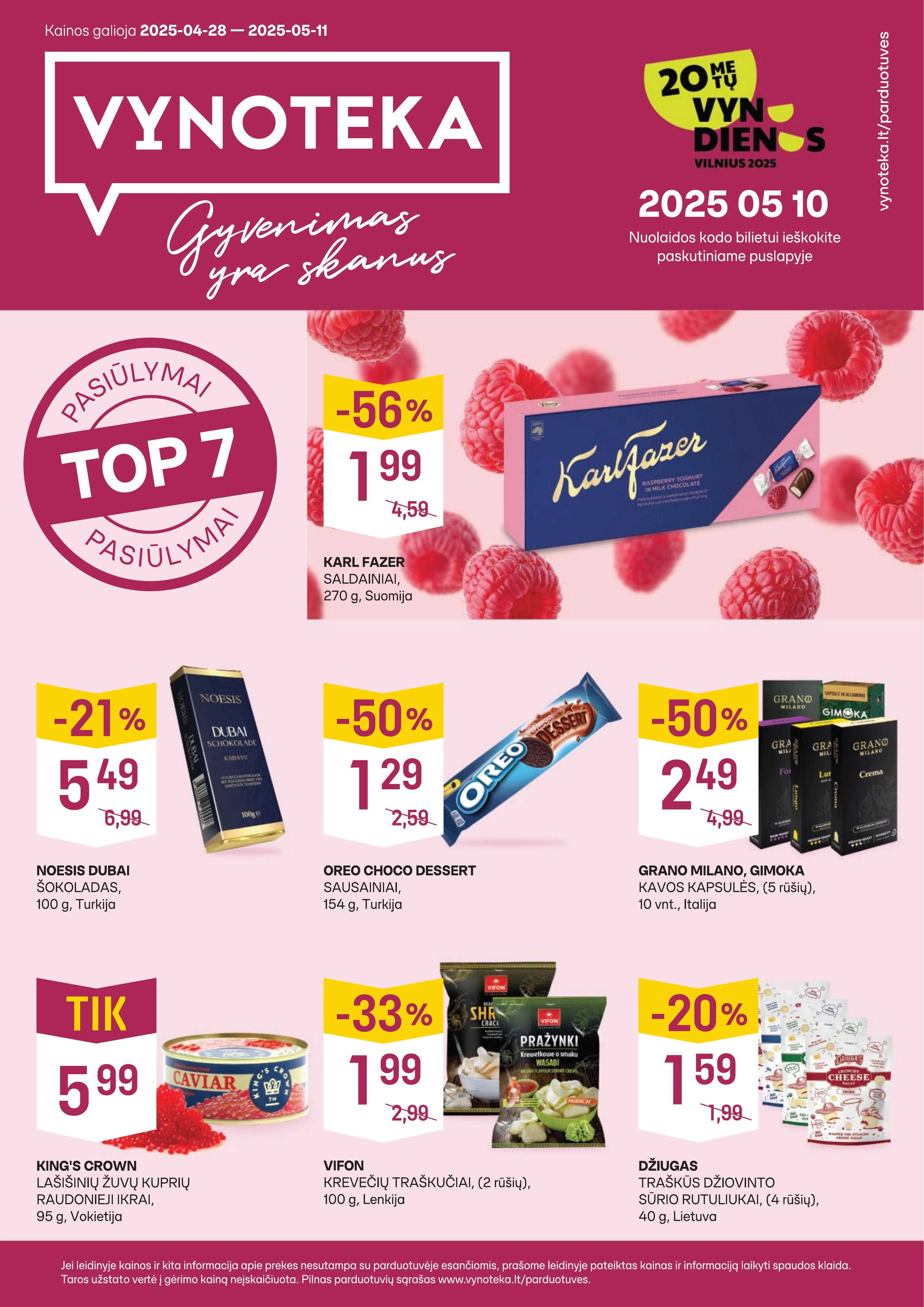 VYNOTEKA akcijų leidinys