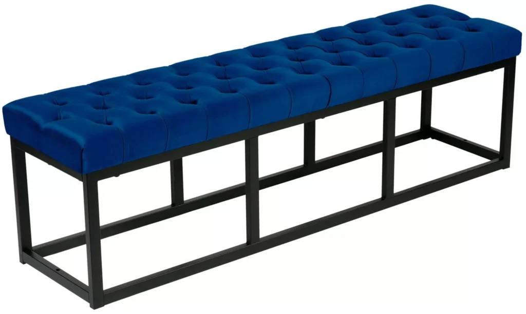 Suoliukas "Polson" aksominis juodas 150 cm