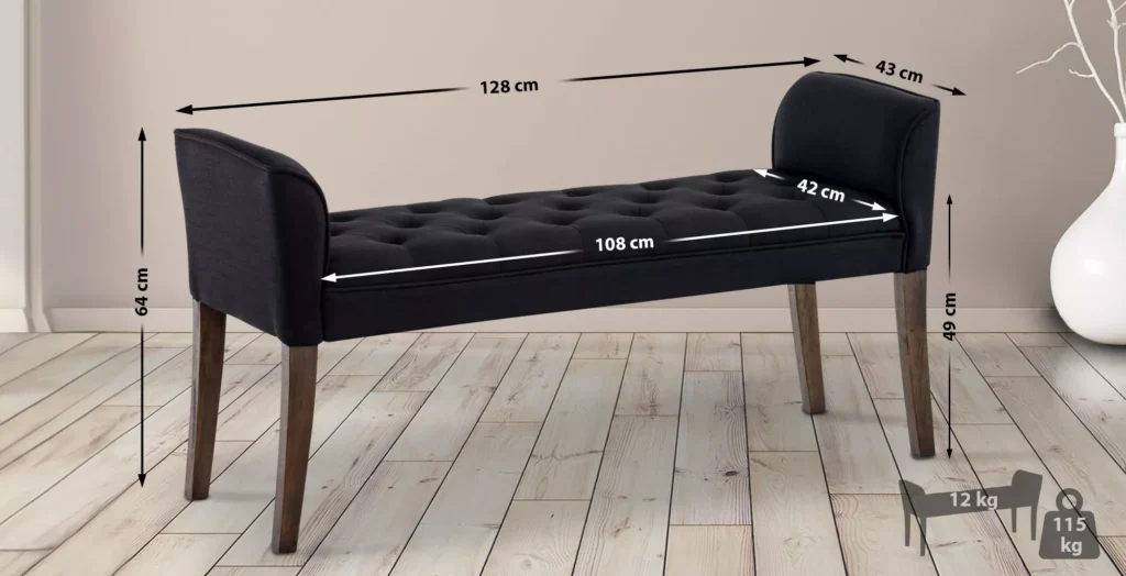 Chaiselongue Kleopatra, antik-dunkel