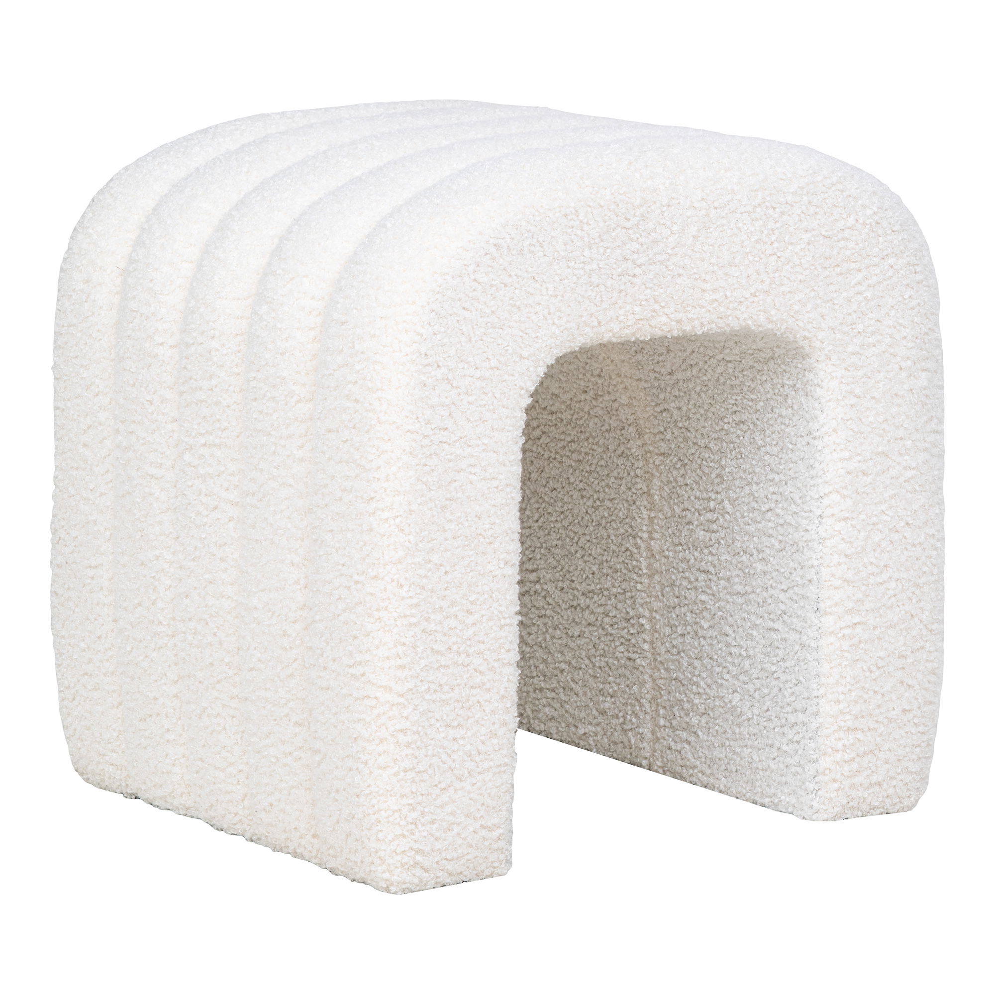 Pufas Teddy | 41 x 36,5 x 35 cm | Balta