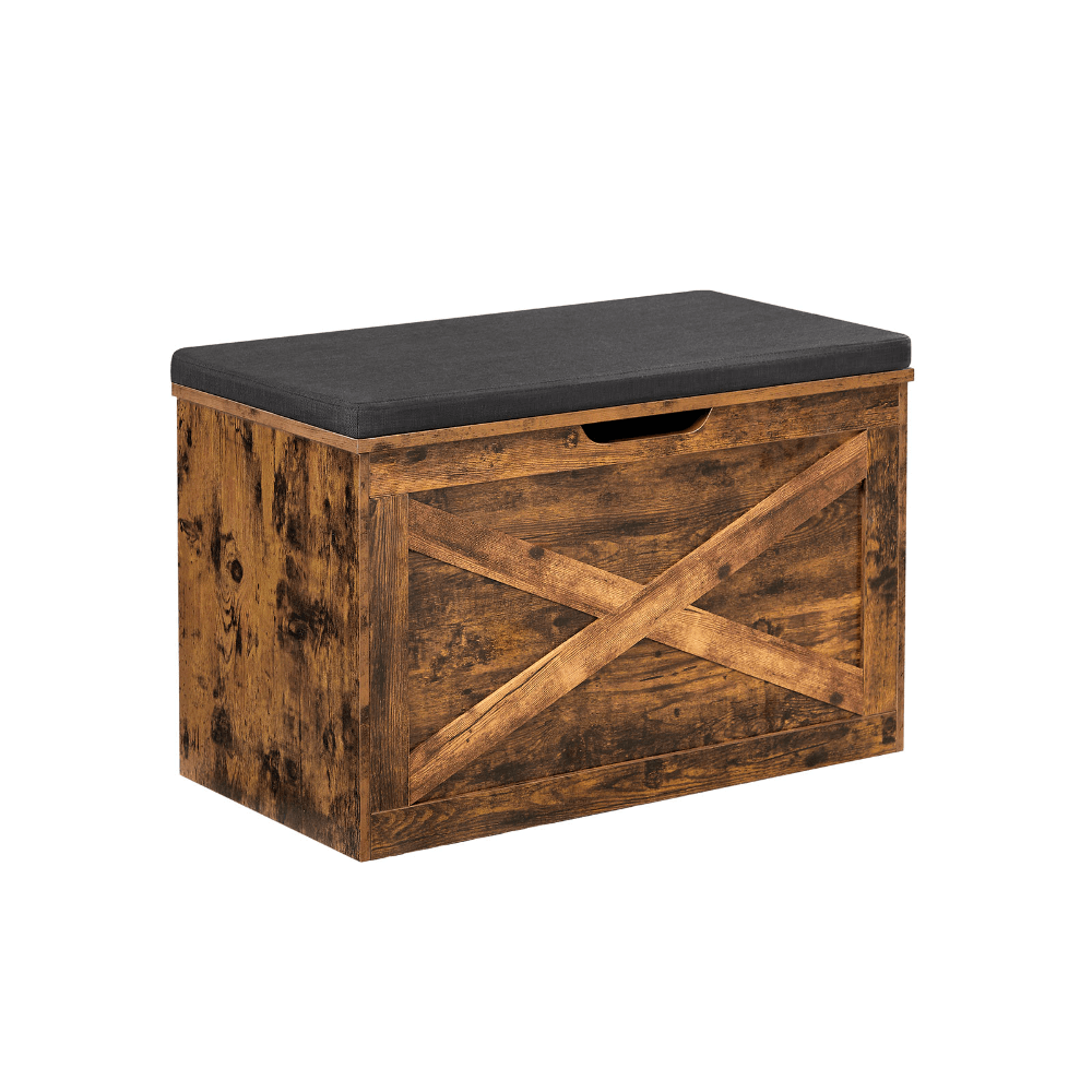 Daiktadėžė - minkštasuolis | Industrinio "rustic" stiliaus 48 x 40 x 76 cm