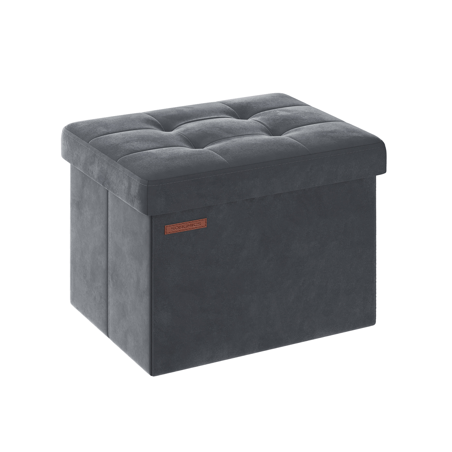 Pufas su daiktadėže iki 300 kg | 31 x 41 x 31 cm | Pilka