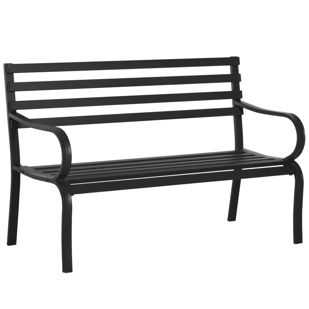 Metalinis sodo suoliukas 2-vietis 127 x 58 x 82 cm