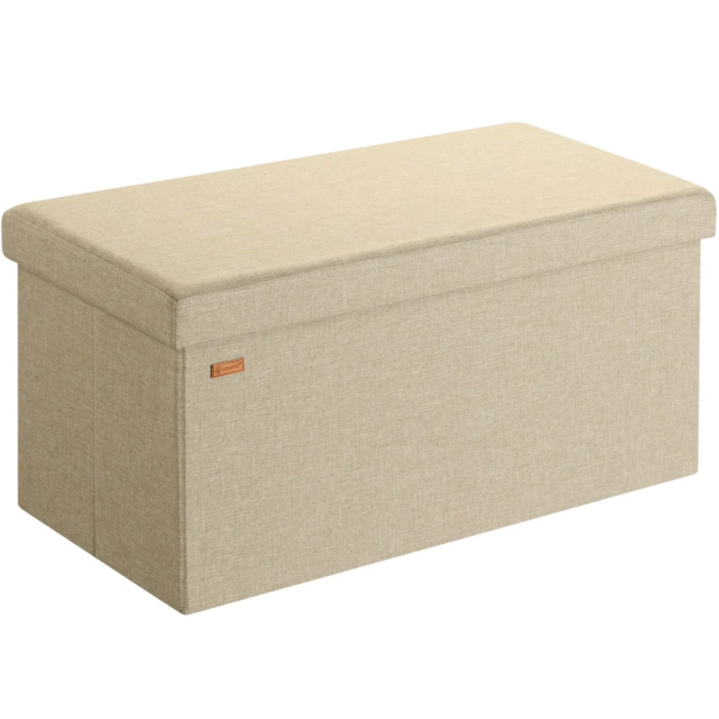 Suolas smėlio spalvos 76x38x38cm MDF sulankstomas