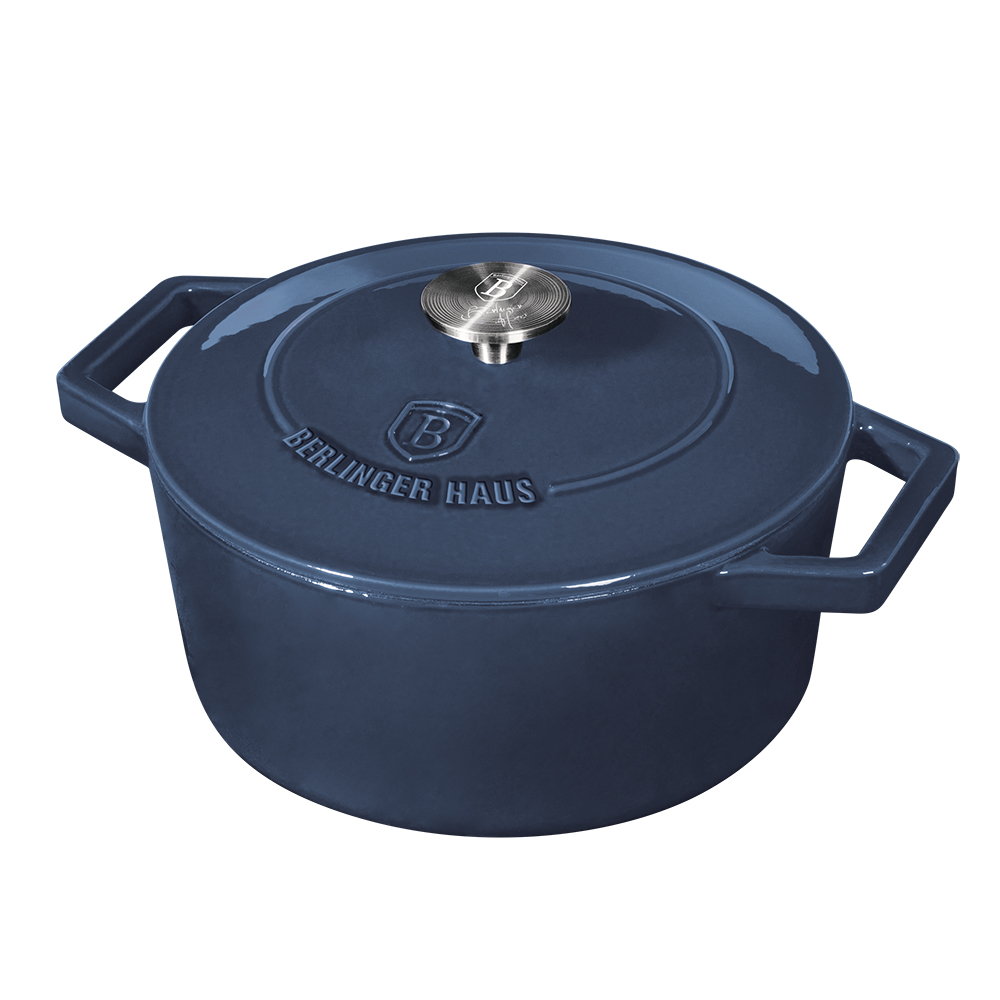 Emaliuotas ketaus troškintuvas BerlingerHaus 20cm  2,75L | Aquamarine