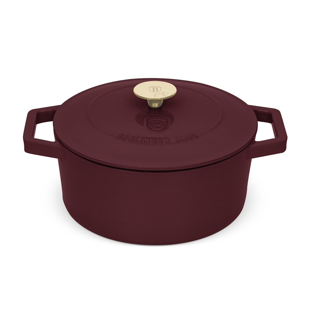 Emaliuotas ketaus puodas su dangčiu, 4.35 L, 24x11 cm | Leonardo Collection BH-6542