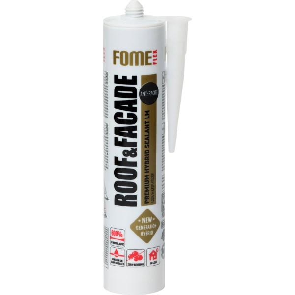 Hermetikas FOME FLEX Hybrid Roof&Facade LM , antracitas 300ml