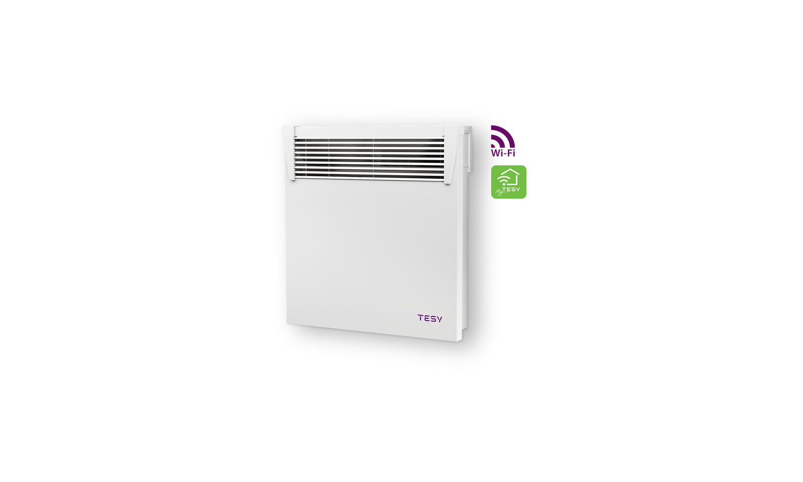 Konvektorius TESY HeatЕco Cloud, 0,5 kW, elektroninis trermostatas, Wi-Fi valdymas