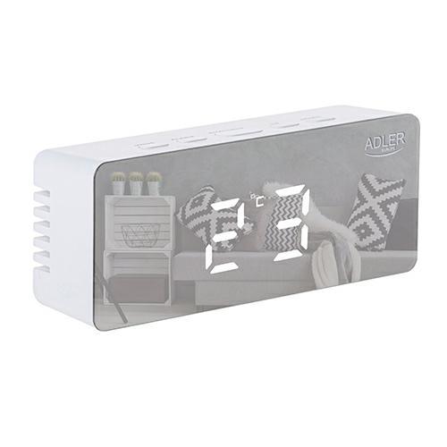 Žadintuvas Adler Alarm Clock AD 1189W White