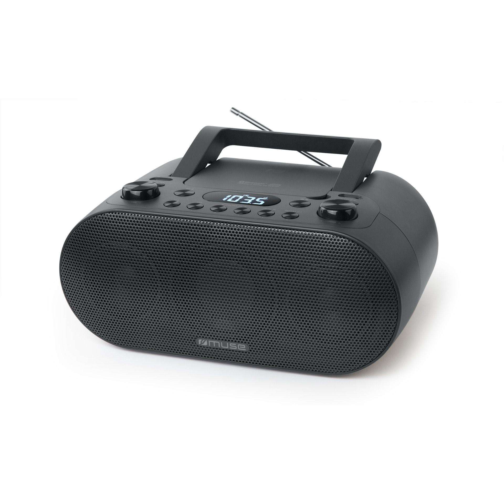 Radijo imtuvas Muse Portable Radio with Bluetooth and USB port M-35 BT AUX in Black