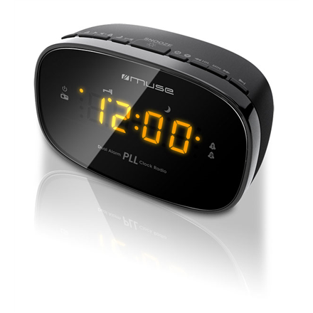 Radijo imtuvas Muse M-150CR Black, žadintuvas