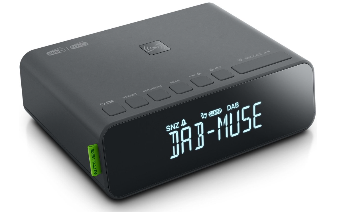 Radijo imtuvas Muse DAB+/FM RDS Radio M-175 DBI Alarm function, AUX in, Black