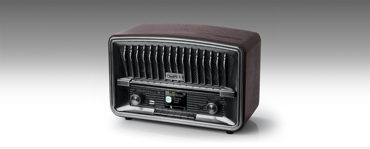 Radijo imtuvas Muse DAB+/FM Table Radio with Bluetooth M-135 DBT Alarm function, AUX in, Black