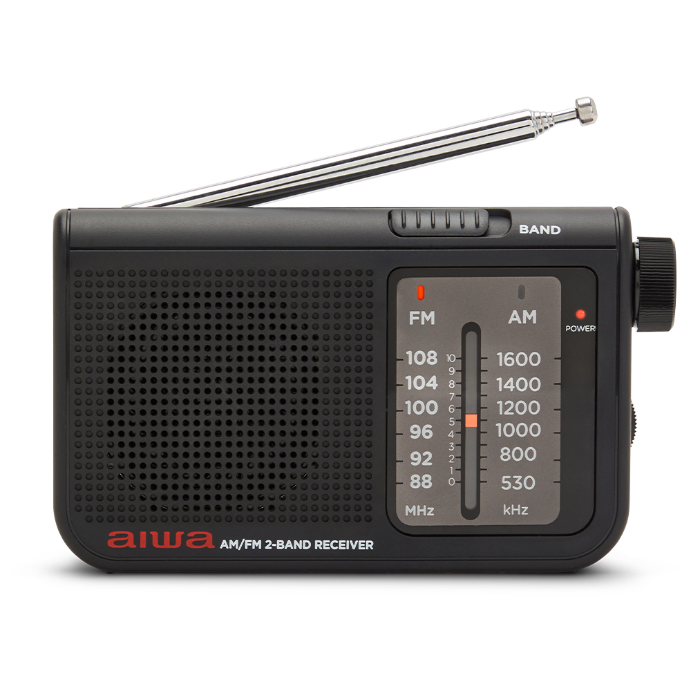 Radijo imtuvas FM/AM su 3.5mm lizdu, juodas
