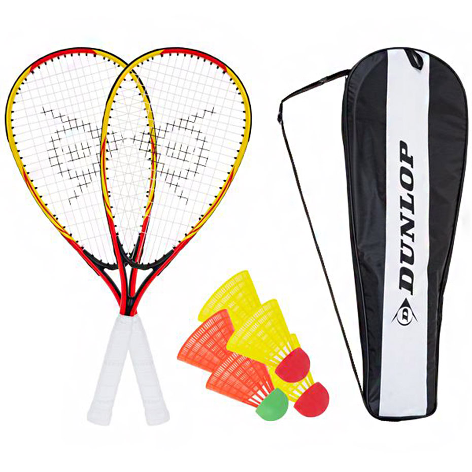 Badmintono Raketės Rinkinys Dunlop Geltonai Raudonas 762091