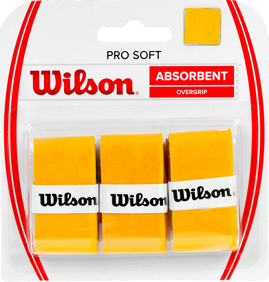 Teniso Raketės Apvija Wilson Pro Soft Absorbent Overgrip Geltona /WRZ4040GO