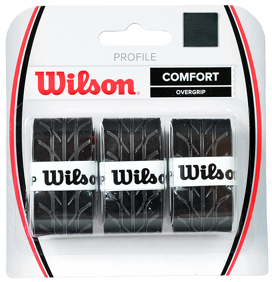 Teniso Raketės Apvijos Wilson Profile Comfort Overgrip 3vnt Juoda