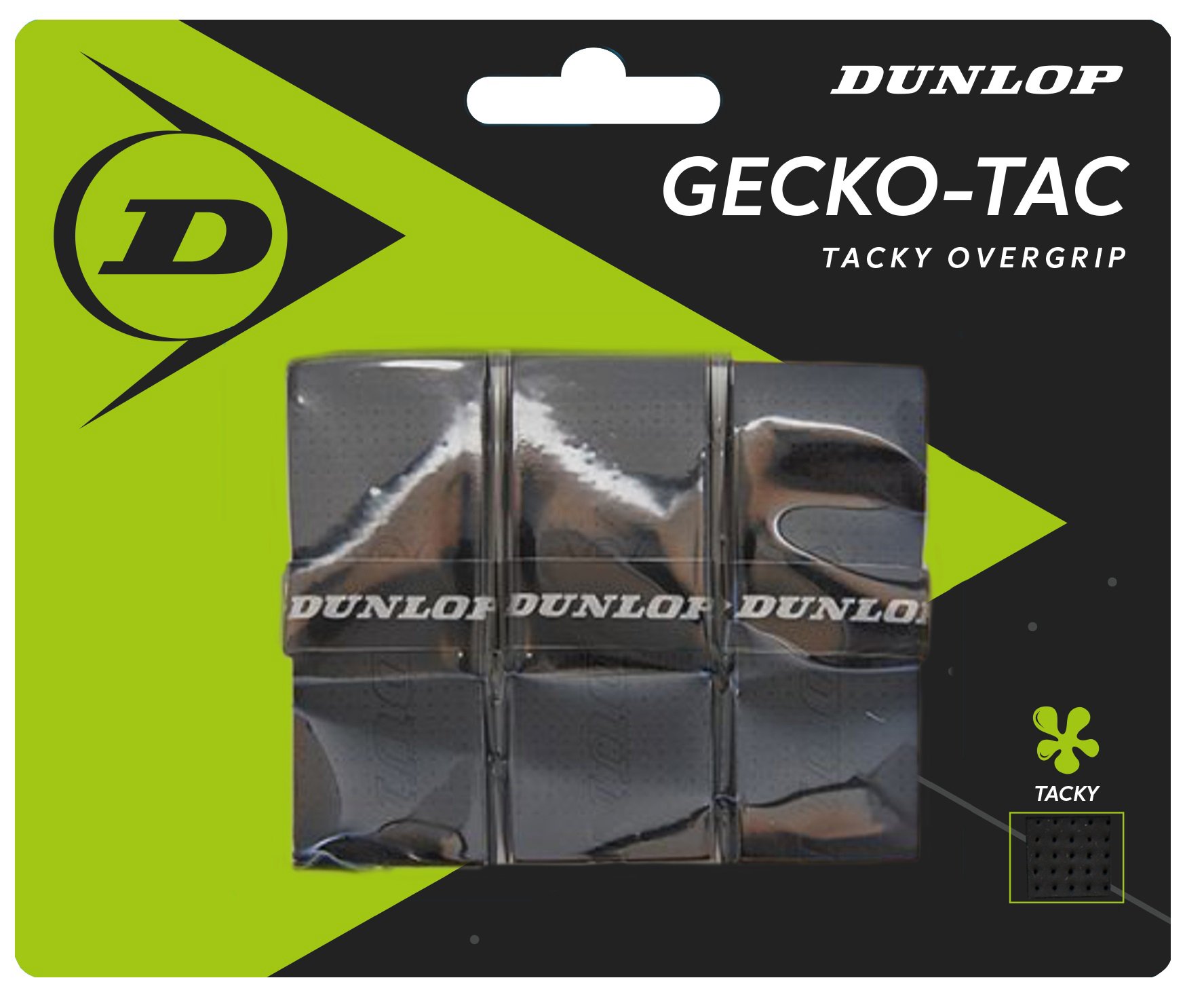 Teniso raketės virš. apvija GECKO-TAC 3vnt. Black