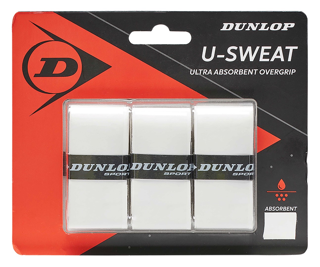 Teniso raketės apvija DUNLOP U-SWEAT overgrip, white