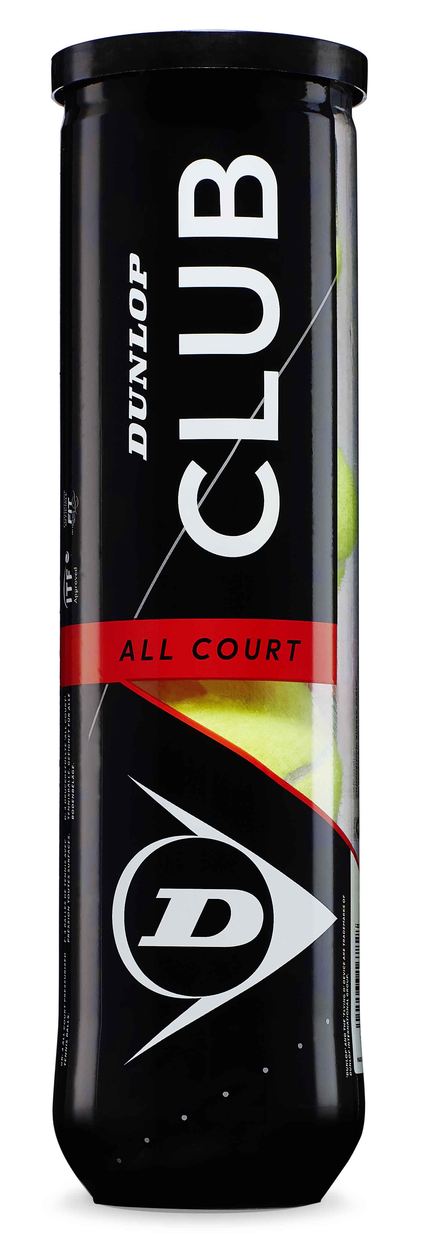 Lauko teniso kamuoliukai DUNLOP CLUB ALL COURT