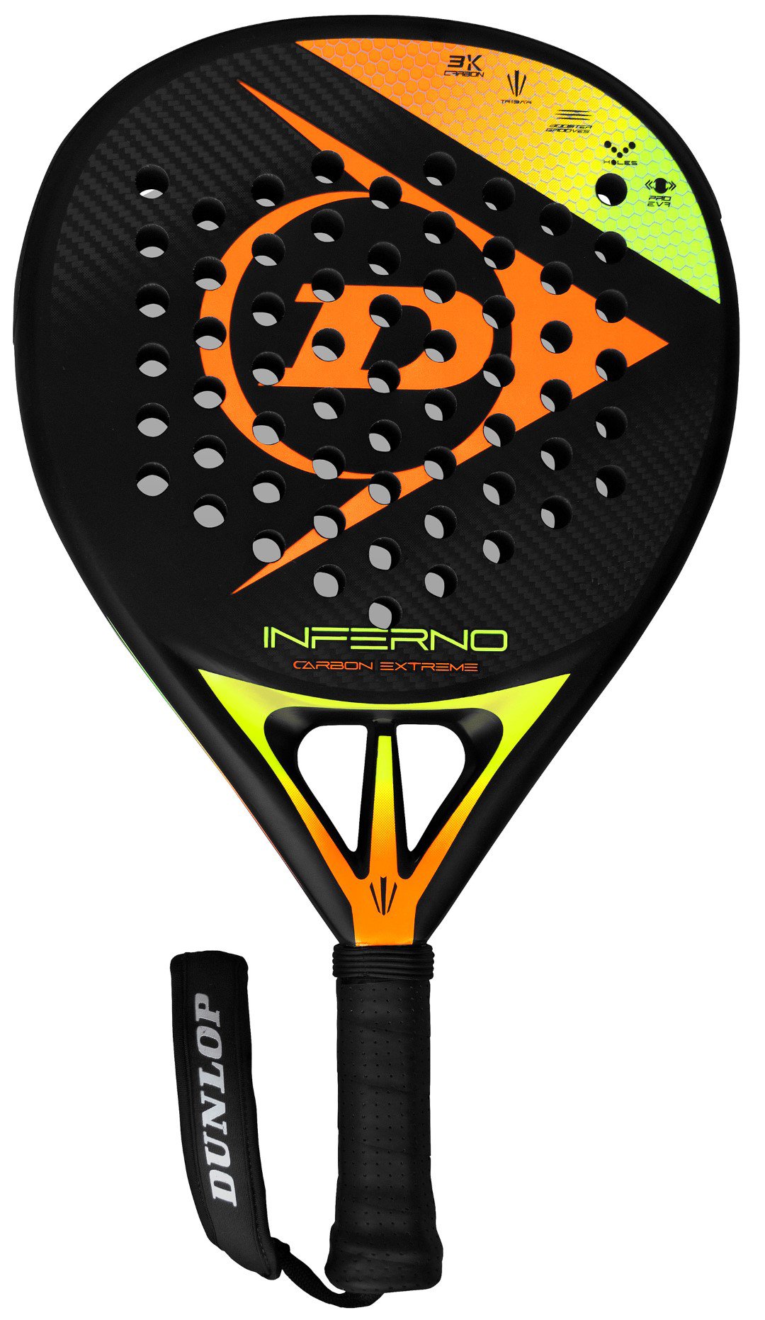 Padel raketė Dunlop INFERNO CARBON EXTREME 3K 370g