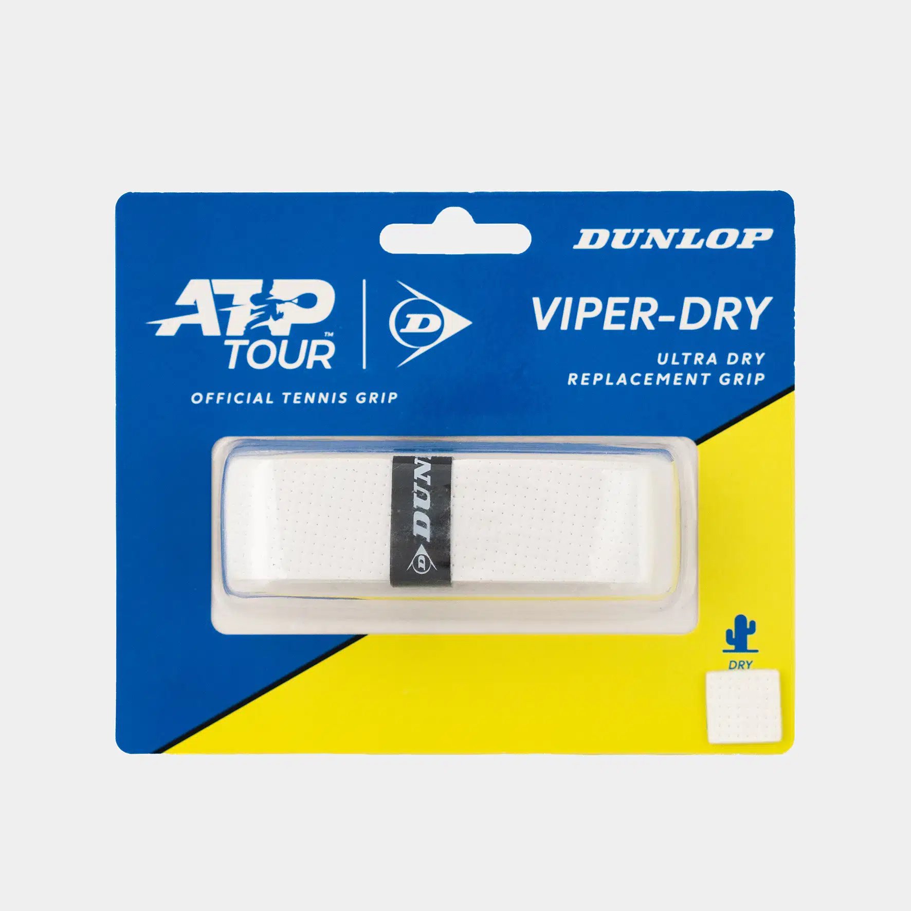 Teniso raketės vid. apvija VIPERDRY ATP 1vnt. white