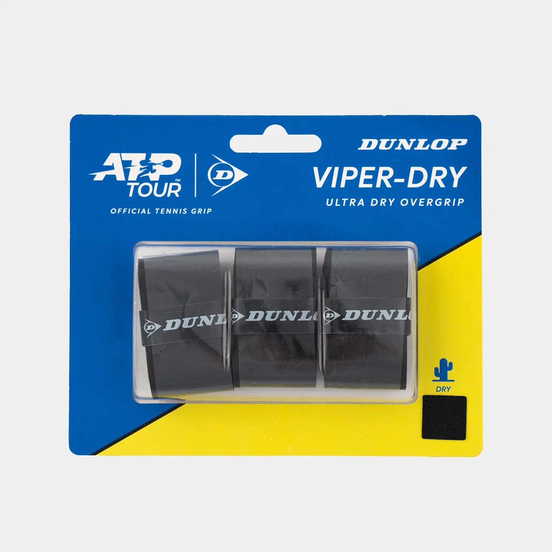 Teniso raketės virš. apvija VIPERDRY ATP 3vnt. black