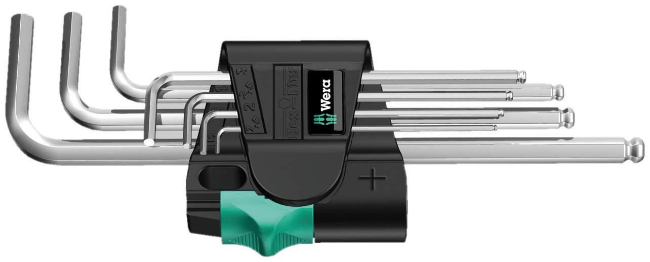 L-raktų šešiakampių rinkinys chromuotas 950/7 Hex-Plus 1, 022181 Wera