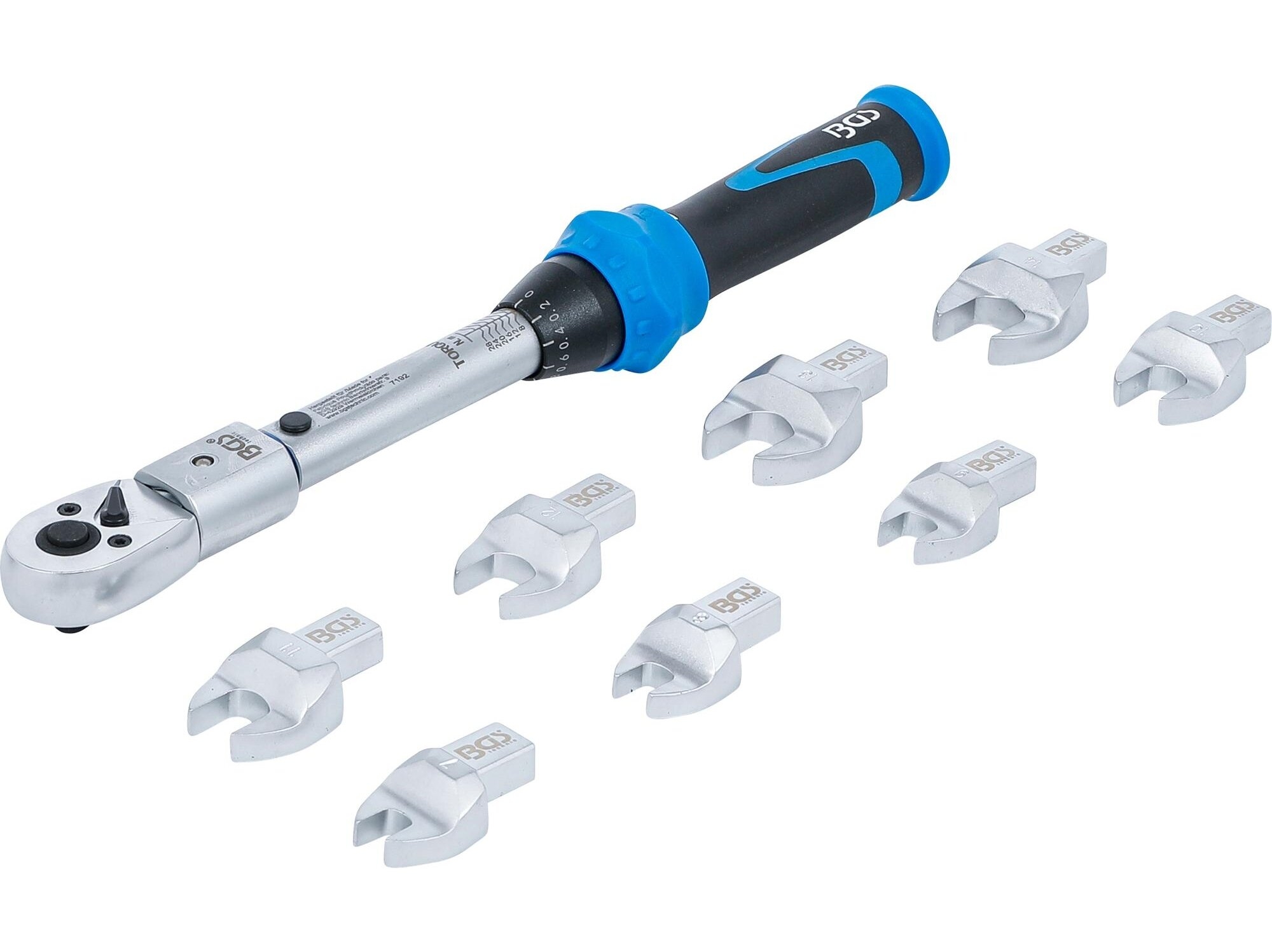 Sukimo momento veržliarakčio rinkinys | dinamometras | 6.3 mm (1/4") | 6 - 30 Nm | 10 vnt. (7192)