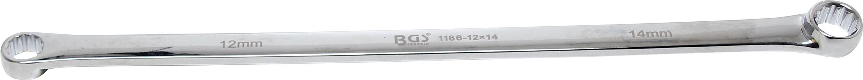 Dvigubo žiedo raktas | ilgas tipas | 12x14 mm (1186-12x14)
