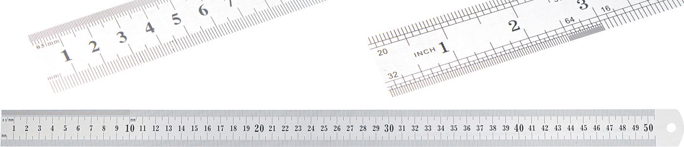 Liniuotė plieninė | lanksti | nerūdijantis plienas | 0,5 m (50889)