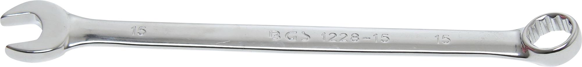 Raktas kombinuotas | ilgas tipas | 15 mm (1228-15)